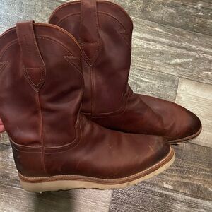 Tecovas “The Knox” Brown Cowhide Leather Cowboy Work Boots